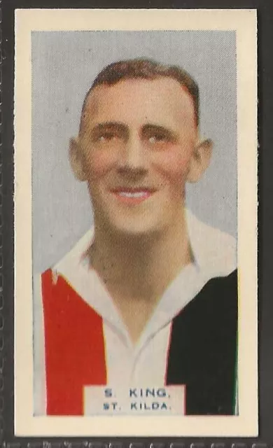 Phillips Overseas-Victorian Footballers 1933 (Bdv Back)-#37- St Kilda