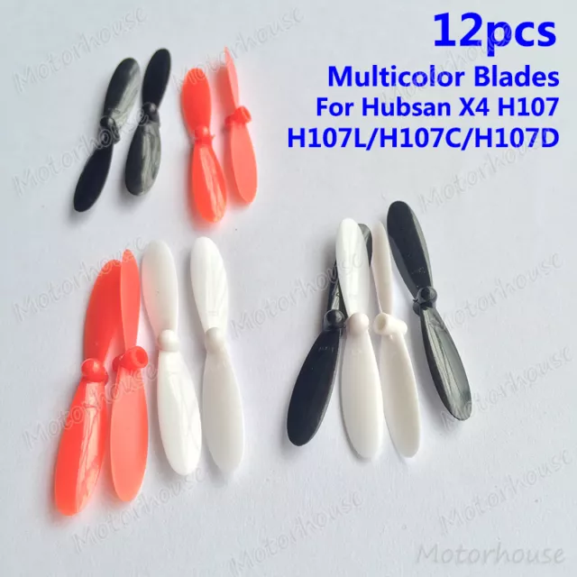 12 pz bagni multicolore per parti quadricottero drone Hubsan X4 H107L H107C H107D RC