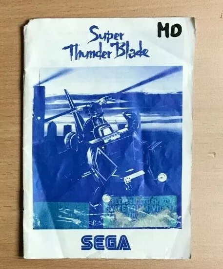 SEGA Mega Drive Instruction Manual - SUPER THUNDER BLADE
