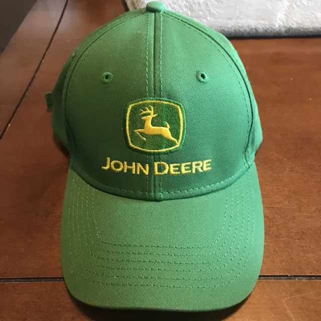 NWOT John Deere Licensed Green Embroidered Strap Back Hat/Cap