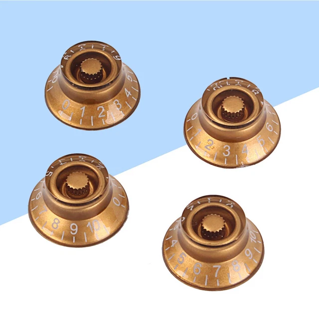 4 pièces boutons de guitare ronds boutons de commande de tonalité de volume
