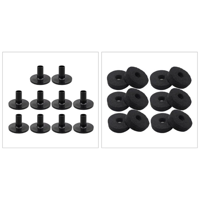 Standard Size Cymbal Stand Felt Pads Washer and Cymbal Sleeves Replacements Set