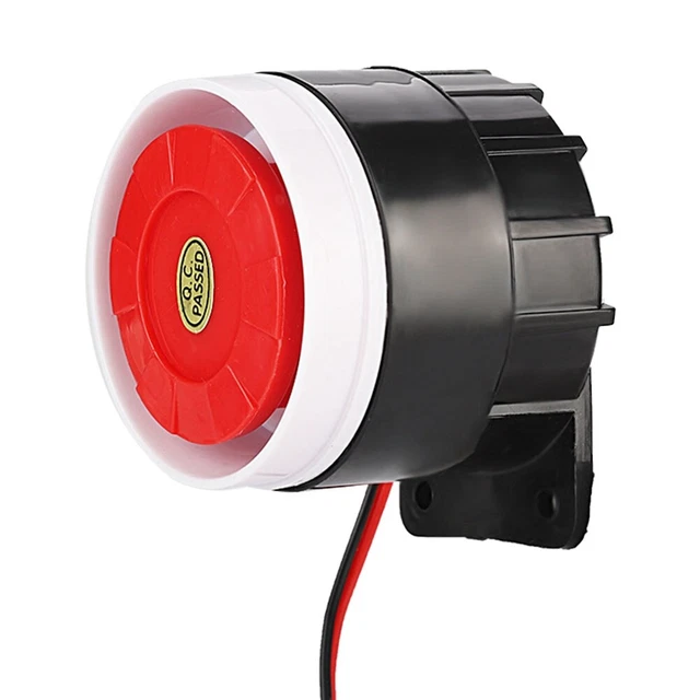 Mini sirena de alarma sirena interna DC 12V sirena de seguridad 105 ~ 123 DB sonda para BGS