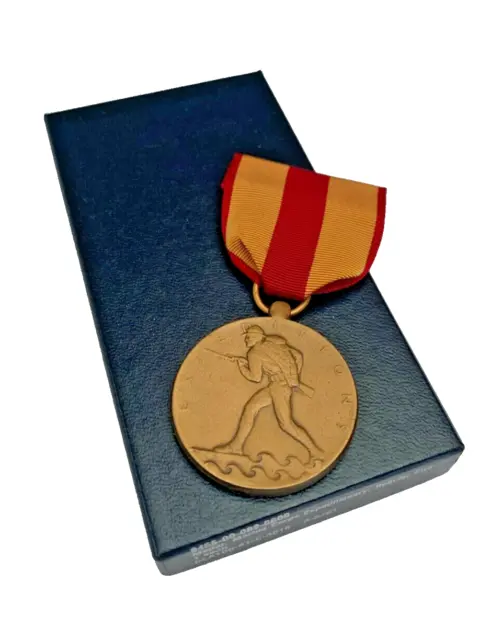 GENUINE Full Size American United States MARINE CORPS EXPEDITIONARY medal w/ Box