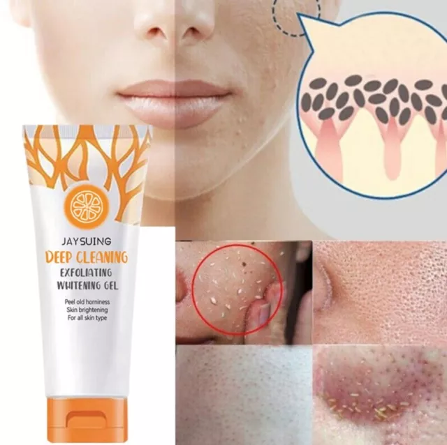 5/3x Orange Exfoliating Whitening Gel Scrub Face Body Brigtening Skin Cleansing