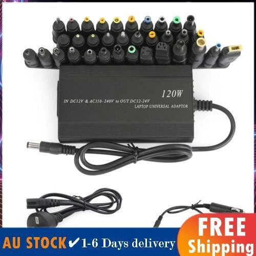 120W Car Home 34 Tips Power Supply Adapter Charger for Laptop Notebook AU Plug.