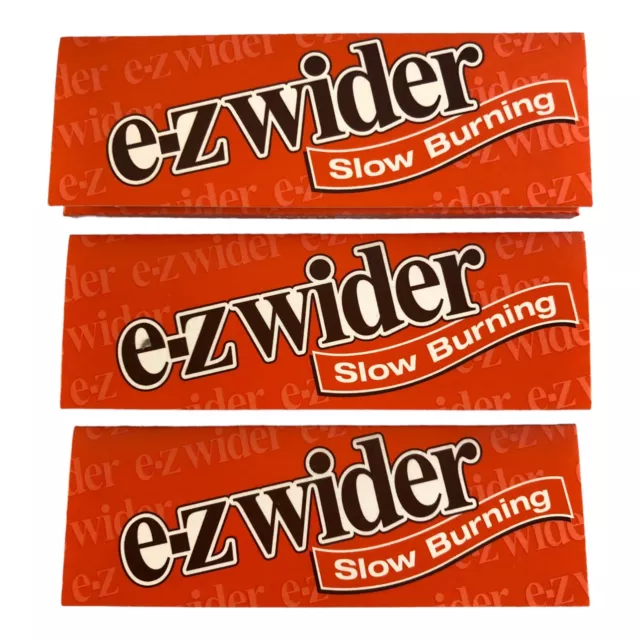 E-Z Wider Slow Burning Red Long Lasting Cigarette Papers 6-Booklets