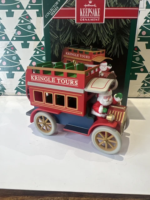 Here Livré Santa Kringle Visites Noël Tree Poinçon Souvenir Ornement Nib