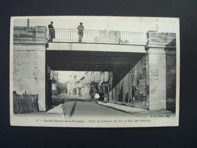 CPA - 94 - Saint-Maur-des-Fossés - Bridge du Chemin de Fer and Rue des Remises