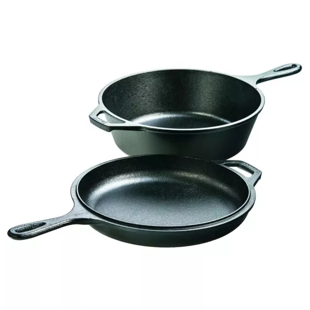 Lodge 3.2qt Cast Iron Combo Cooker