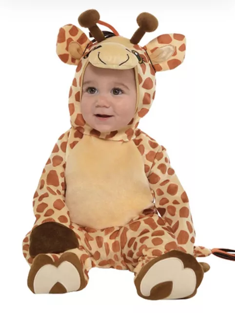 Toddler Baby 12-24m Junior Giraffe Fancy Dress Costume Cute Jumpsuit Animal Zoo