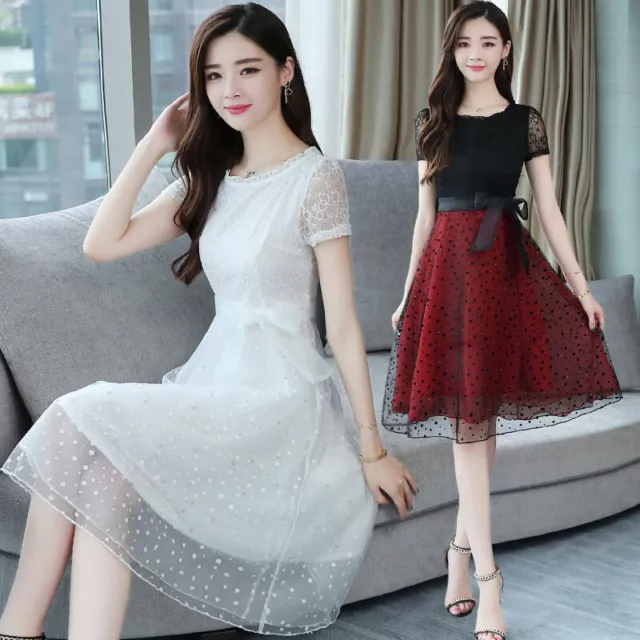 Summer Women Korean Fashion Dress Girl Fairy Gentle Temperament Strap Dress