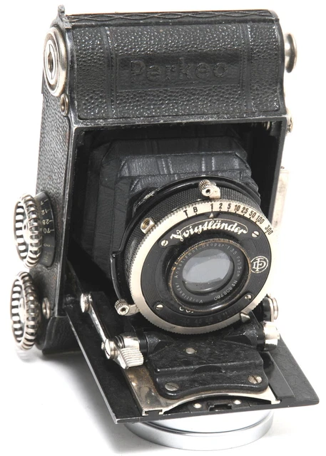 Voigtlander Perkeo 3x4 rare vintage 127 film camera w. Anastigmat Skopar 3.5/5,