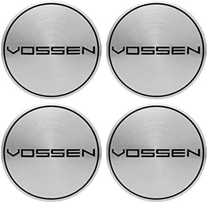 Set Tappi Coprimozzo Vossen Silver Compatibili 60Mm Ruote Cerchi In Lega*