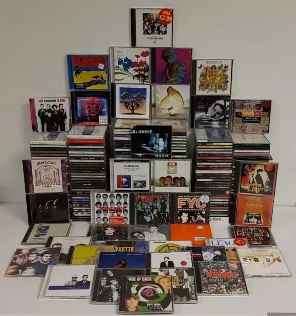 230 x New Wave CD Joblot - Clash Soft Cell Spandau Ballet New Order Talk Talk 17