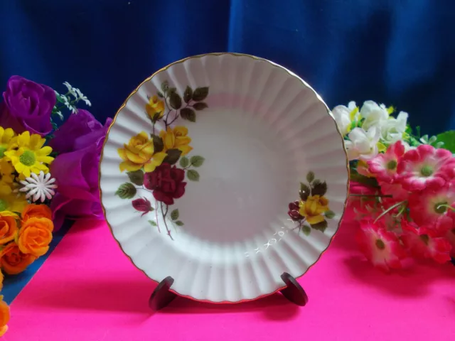 Lovely Royal Sutherland Side Plate Floral Patterns - Fine Bone China Eng # M 640