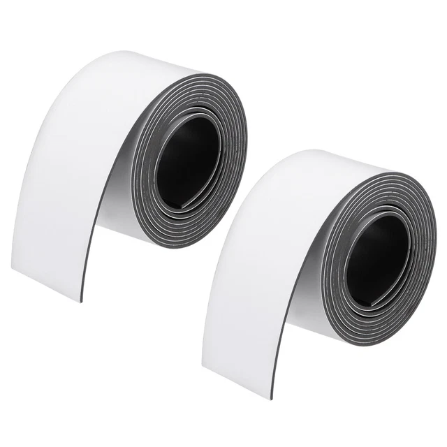 2 Pz Asciutto Cancella Flessibile Magnetico 1 Pollici x 3.3 Piedi Magnetico