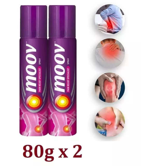 Moov Spray anti-douleur pour maux de dos, douleurs articulaires, douleurs...