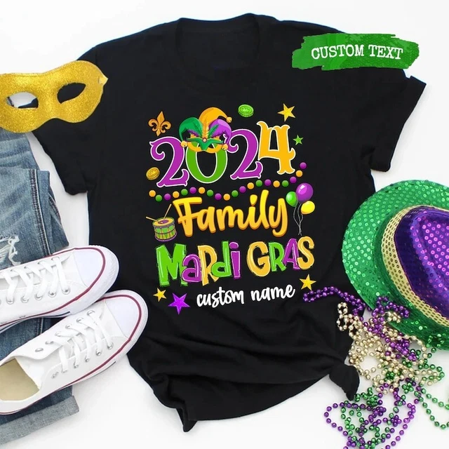 MARDI GRAS 2024 Shirt, 2024 Family Mardi Gras Shirt, Matching Family