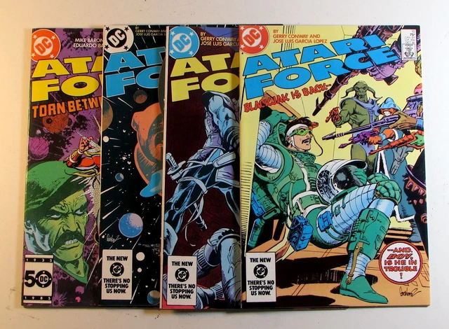 Atari Force Lot of 4 #10,11,12,18 DC Comics (1984) 1st Print Comic Books