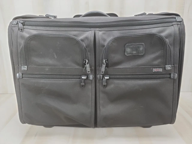 Tumi Black Wheeled Garment/Suit/Dress Bag 2233D3 Extended Trip Rolling Wardrobe