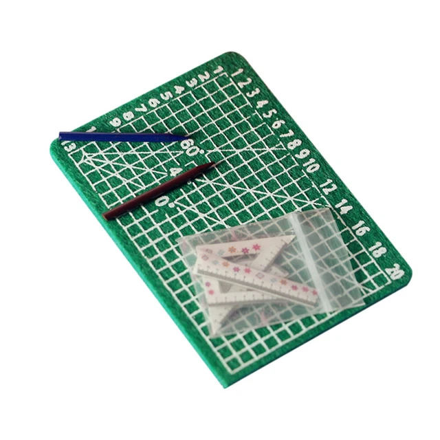 5 piezas 1:12/1:6 Escala Miniatura Lineal Estera Set Ornamento Mini