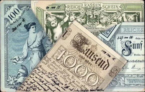 Litho Reichskassenschein, Tausend Mark, Geldscheine - 10434119