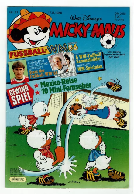 #06# Micky Maus Heft Nr. 21 vom 17.05.1986 aus dem EHAPA Verlag Walt Disney