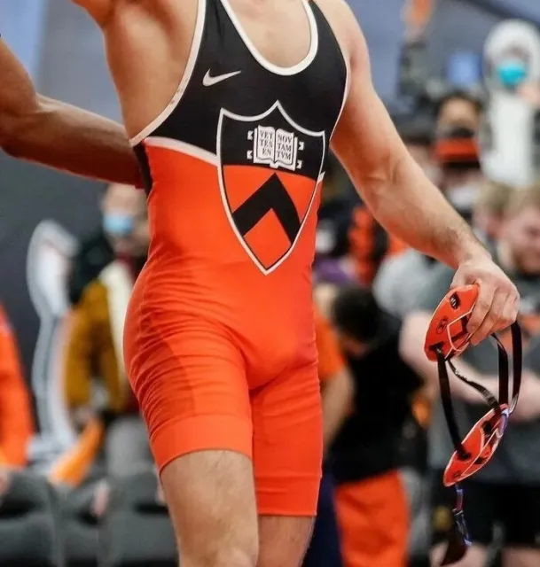 team issued Virginia Tech Hokies Nike Wrestling Singlet Spandex compression  suit