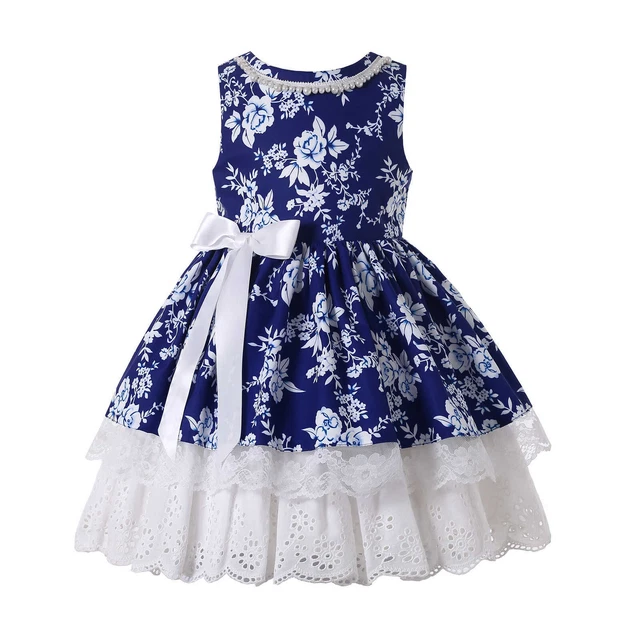 Pettigirl Girls Spanish Floral Dress 2 3 4 5 6 7-8 9-10 11-12 Years Lace Beaded