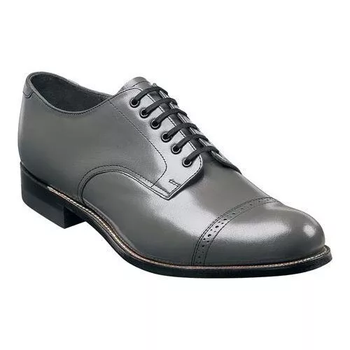 Stacy Adams Men's Madison Cap Toe Oxford Steel Gray  11.5 D NIB