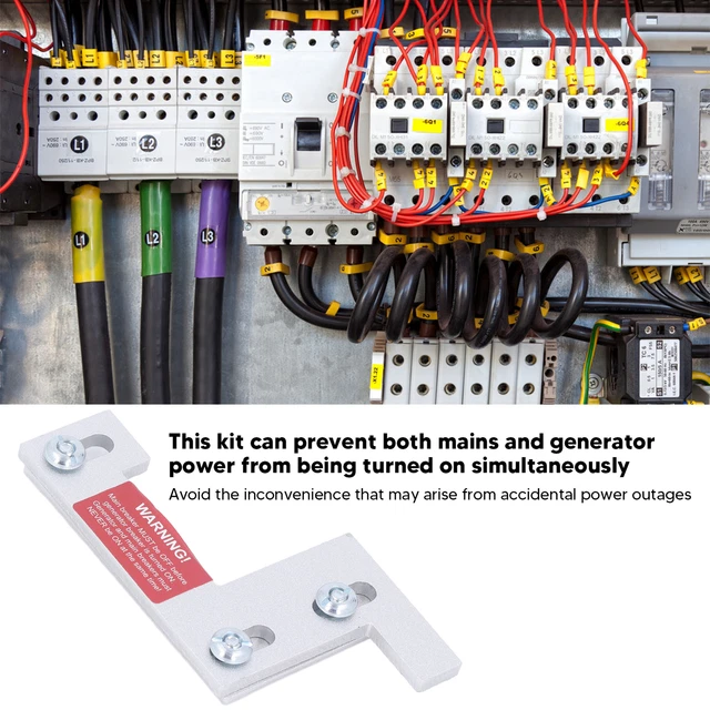 Kit interblocco generatore ad alta durezza kit interblocco facile da installare alluminio
