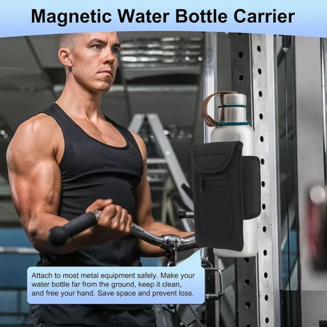 Universal Water Bottle Pockets Gym Accessories Magnetic Gym Bag