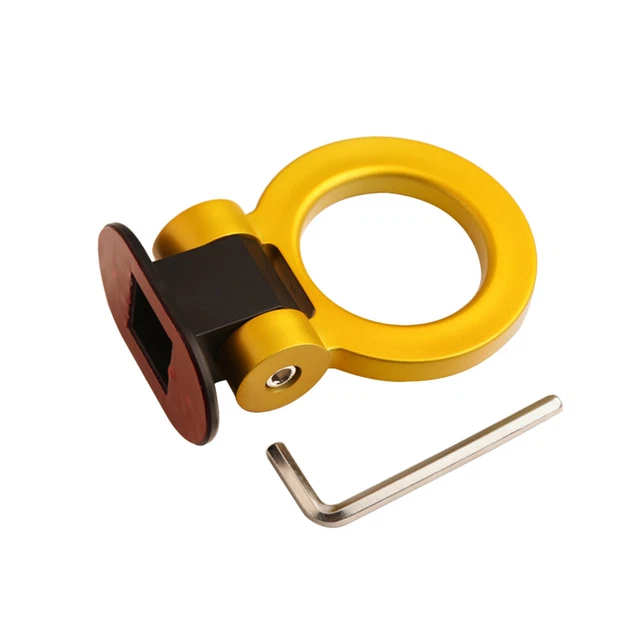 Gancio di traino universale anello track racing style decorazione per ogni auto SUV
