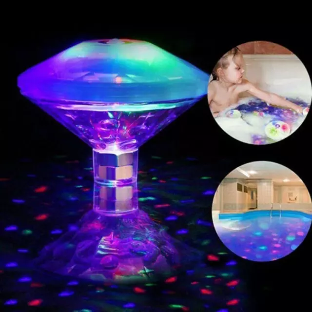 fr Submersible LED Lights Underwater Light Swimming Pool Bath Hot Tub Pond Decor