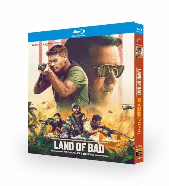 LAND OF BAD (2024) Bluray Movie 1 Disc BD All Region New Box Set