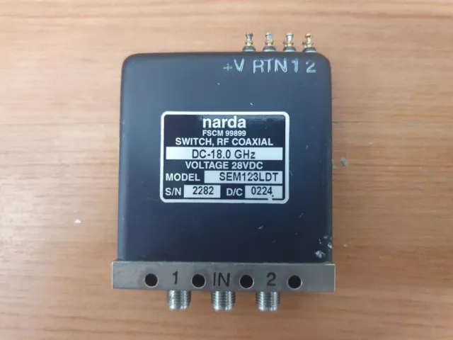 Narda SEM123LDT Coaxial RF Switch