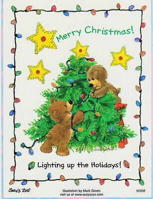 Suzy's Zoo Stickers 25 Sheets Bears Merry Christmas Tree Lighting