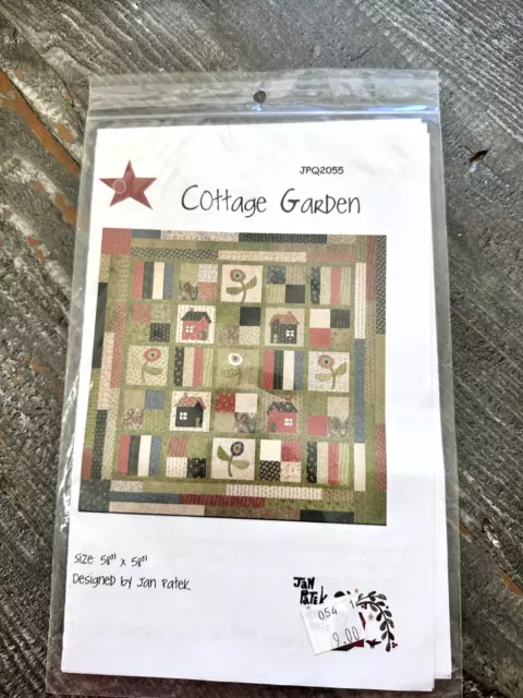 Nuevo Jan Patek Cottage Jardín Edredón Patrón 58x58