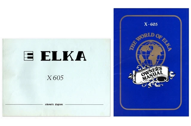 ELKA X-605 SERVICE Manual Schematic Diagrams Circuit Diagram + Owner's