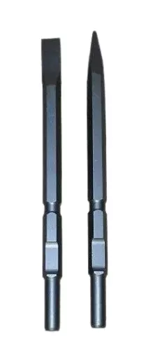 Set of 2 breaker steels Point & Flat Chisel for KANGO K900 / 950  - 380mm