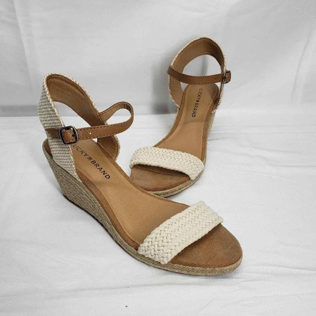BRAND NEW WHITE And Tan Sandals 4.00 PicClick UK
