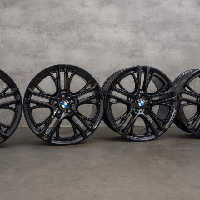 Cerchi in alluminio BMW X3 F25 X4 F26 da 20 pollici verniciati di nero 310 M