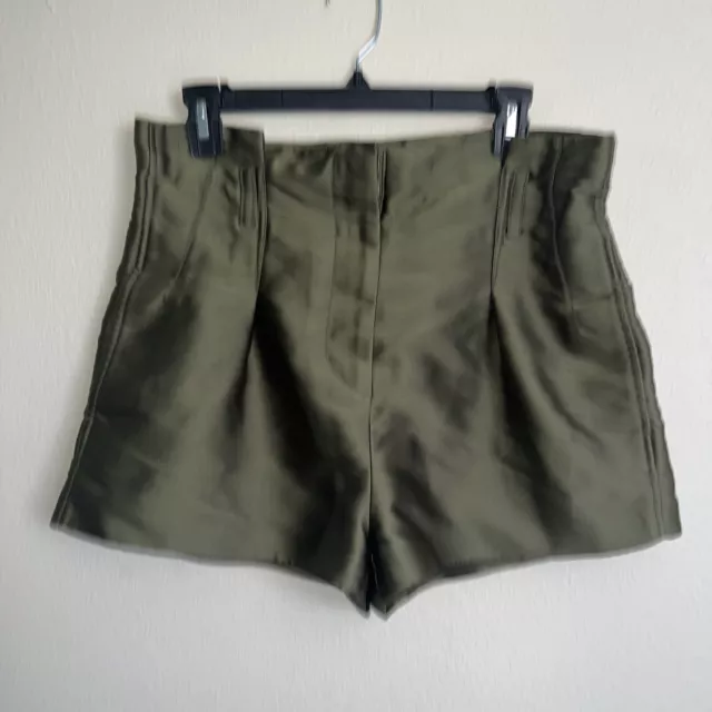 Phillip Lim 3.1 Shorts Bag Waist Green Size 4