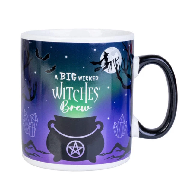 Mug Céramique Halloween - Sorcière Effrayante - Grande Capacité 425g - Design Festif
