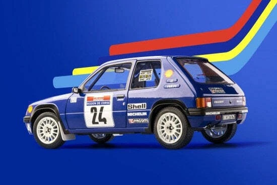 Peugeot 205 Rallye Gr.A Tour de Corse 1990 1/18 SOLIDO S1801711