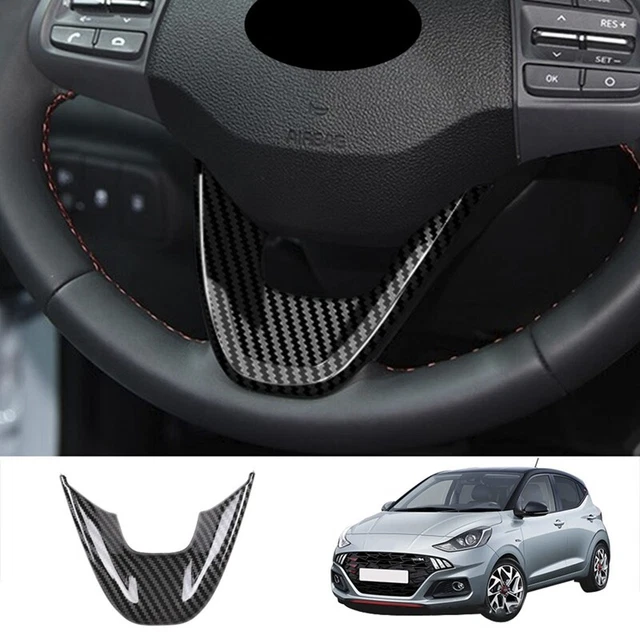 Rivestimento volante auto fibra di carbonio stile V - copertura - decorazione ordine H2L8