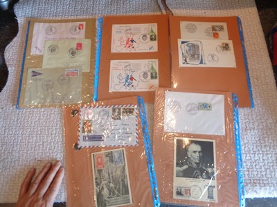 Lot 19 Cartes Lettre Enveloppe Premier Jour 1er Sport Football Histoire Poste