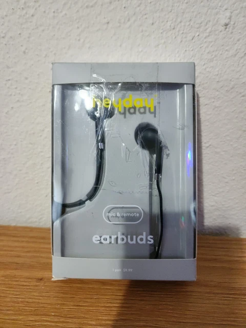 heyday Mic & Remote Earbuds - Black