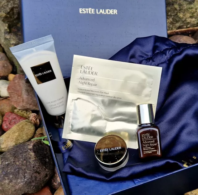 ESTEE LAUDER Repair Hidrato Renovar Ritual Nocturno Set con 4 Productos Y Bolsa